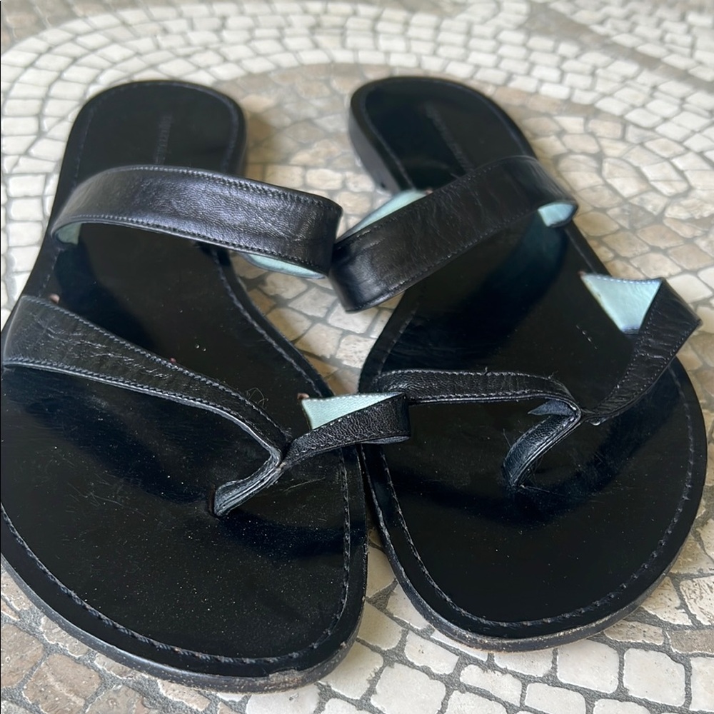 Sigerson Morrison Black Minimalist Sandals